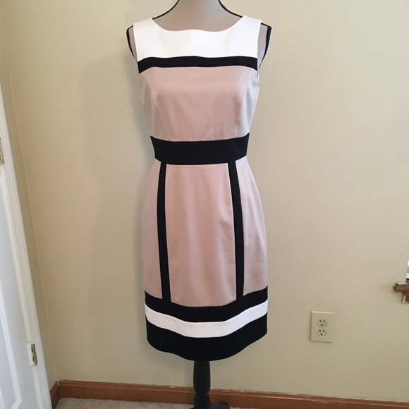 Tahari Dresses & Skirts - Tahiti Arthur S Levine Cotton Sheath Color Block